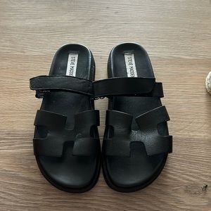 Steve Madden sandals MAYVEN BLACK LEATHER